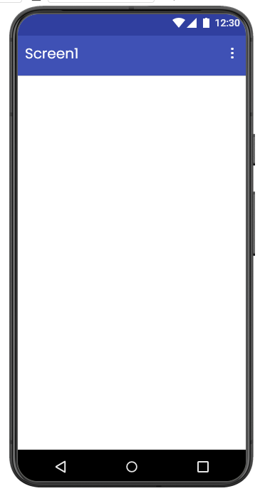 Leerer Screen auf dem Handy