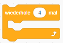 wiederhole 4 mal – leerer Schleifenblock